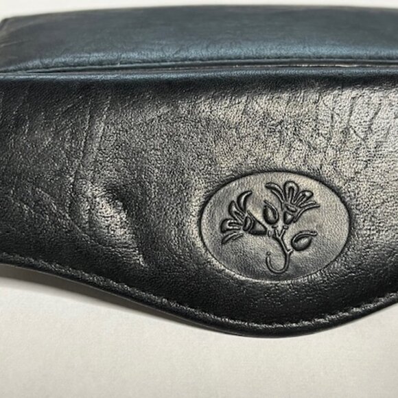 VTG Buxton Black Cowhide Leather Trifold Wallet Credit Card Slots 5.5"x3.25" - Picture 11 of 16